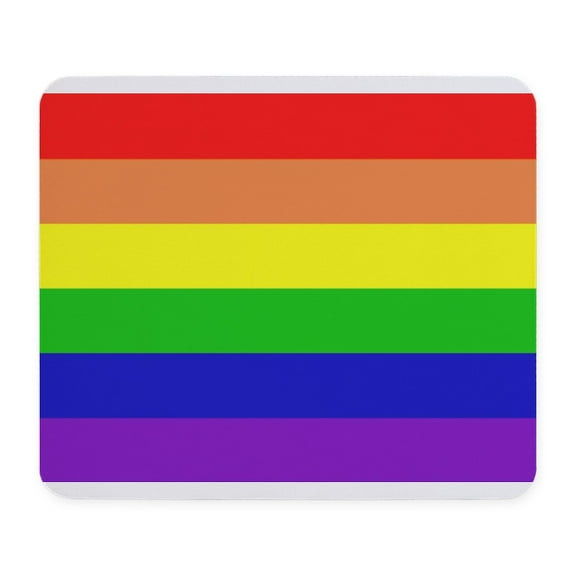 CafePress - Rainbow Flag Mousepad - Non-slip Rubber Mousepad, Gaming Mouse Pad