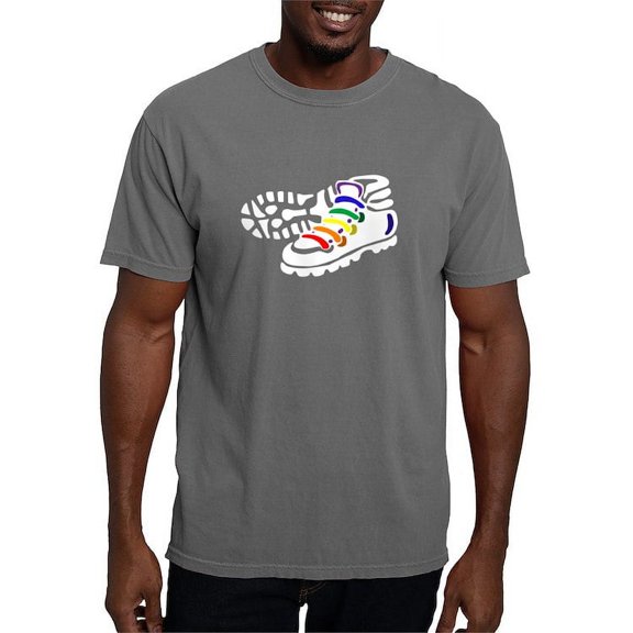 CafePress - Rainbow Hiking Women's Dark T Shirt - Mens Comfort Colors Shirt