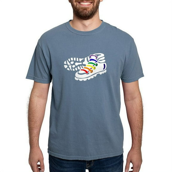 CafePress - Rainbow Hiking Women's Dark T Shirt - Mens Comfort Colors Shirt