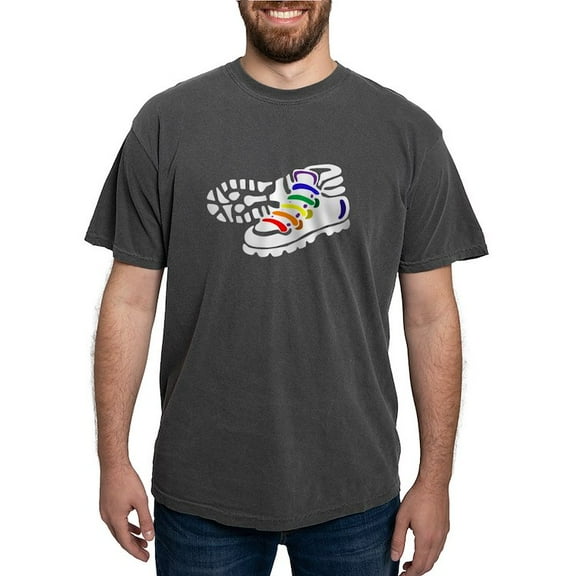 CafePress - Rainbow Hiking Women's Dark T Shirt - Mens Comfort Colors Shirt