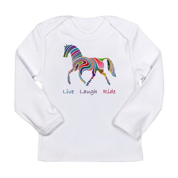 CafePress - Rainbow Horse Gift Long Sleeve Infant T Shirt - Long Sleeve Infant T-Shirt