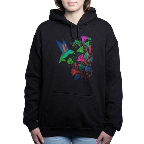 CafePress - Rainbow Hummingbird On T - Pullover Hoodie, Classic & Comfortable Hooded Sweatshirt