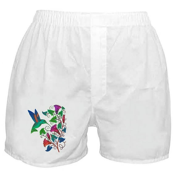 CafePress - Rainbow Hummingbird On Trumpet Vine Boxer Shorts - Men's Novelty Boxer Shorts