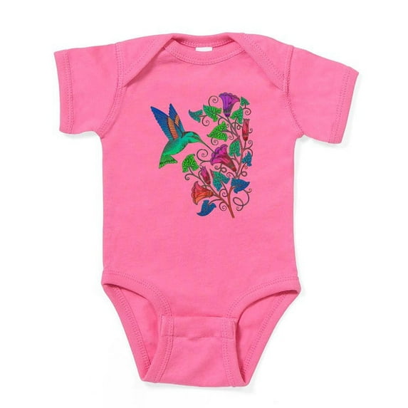 CafePress - Rainbow Hummingbird On Trumpet Vine - Cute Infant Bodysuit Baby Romper - Size Newborn - 24 Months