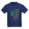 thumbnail image 1 of CafePress - Rainbow Hummingbird On Trumpet Vine Kids Dark T Sh - Dark T-Shirt Kids XS-XL, 1 of 4