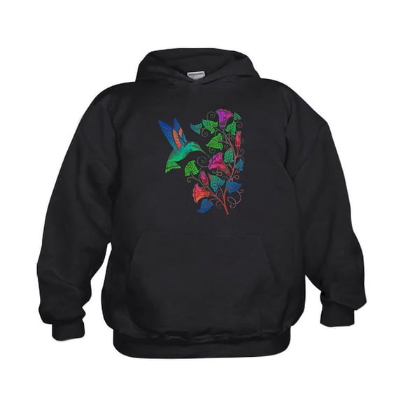 CafePress - Rainbow Hummingbird On Trumpet Vine - Kids Hooded Sweatshirt, Classic Hoodie