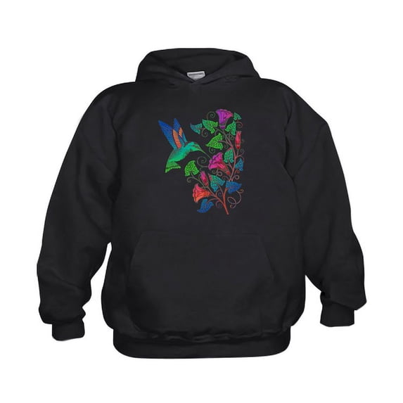 CafePress - Rainbow Hummingbird On Trumpet Vine - Kids Hooded Sweatshirt, Classic Hoodie