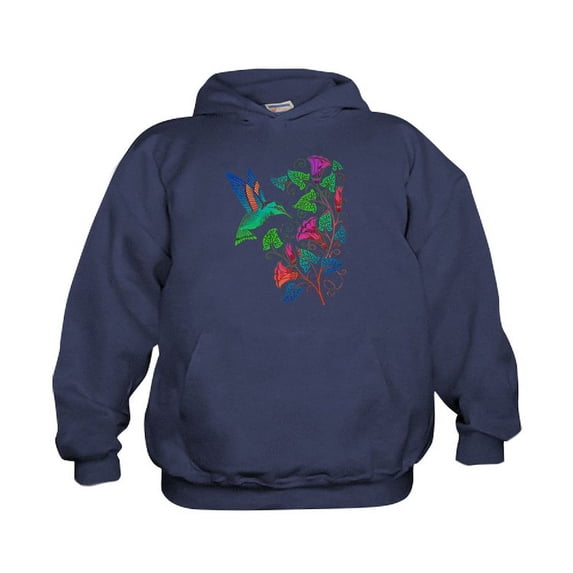 CafePress - Rainbow Hummingbird On Trumpet Vine - Kids Hooded Sweatshirt, Classic Hoodie