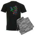 thumbnail image 1 of CafePress - Rainbow Hummingbird On Trumpet Vine Men's Dark Paj - Men's Dark Loose Fit Cotton Pajama Set, 1 of 7
