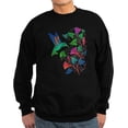 thumbnail image 1 of CafePress - Rainbow Hummingbird On Trumpet Vine Sweatshirt (Da - Classic Crew Neck Sweatshirt, 1 of 4
