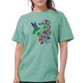 thumbnail image 1 of CafePress - Rainbow Hummingbird On Trumpet Vine T Shirt - Womens Comfort Colors® Shirt, 1 of 4