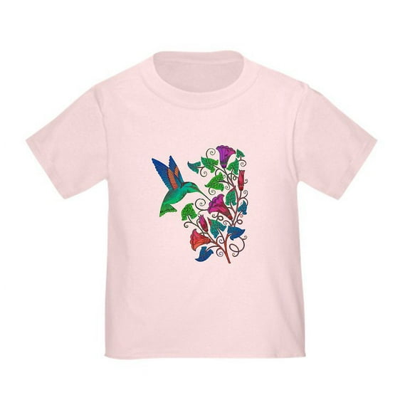 CafePress - Rainbow Hummingbird On Trumpet Vine Toddler T Shir - Cute Toddler T-Shirt, 100% Cotton