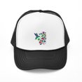 thumbnail image 1 of CafePress - Rainbow Hummingbird On Trumpet Vine - Adjustable Unisex Printed Trucker Hat with Mesh Back, 1 of 8