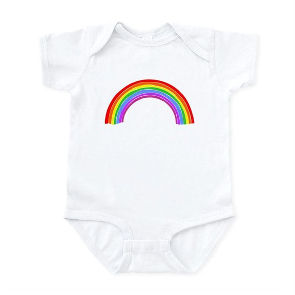 CafePress - Rainbow Infant Creeper - Baby Light Bodysuit, Size Newborn - 24 Months