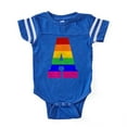 thumbnail image 1 of CafePress - Rainbow Letter A - Cute Infant Baby Football Bodysuit, 1 of 3