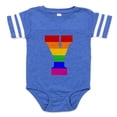 thumbnail image 1 of CafePress - Rainbow Letter Y - Cute Infant Baby Football Bodysuit, 1 of 3