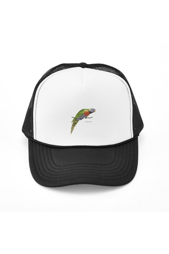 - Rainbow Lorikeet Bird - Adjustable Unisex Printed Trucker Hat with Mesh Back
