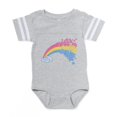 thumbnail image 1 of CafePress - Rainbow Of Skulls - Cute Infant Baby Football Bodysuit, 1 of 3