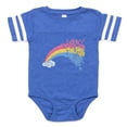 thumbnail image 1 of CafePress - Rainbow Of Skulls - Cute Infant Baby Football Bodysuit, 1 of 3