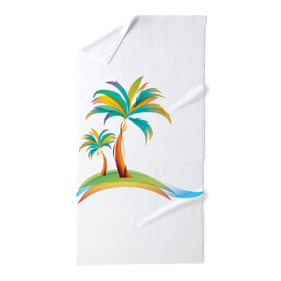 CafePress - Rainbow Palm - Large Beach Towel, Soft 30"x60" Towel with Unique Design