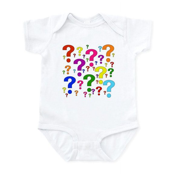 CafePress - Rainbow Question Marks Baby Light Bodysuit - Baby Light Bodysuit, Size Newborn - 24 Months