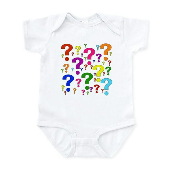 CafePress - Rainbow Question Marks Baby Light Bodysuit - Baby Light Bodysuit, Size Newborn - 24 Months