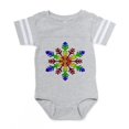 thumbnail image 1 of CafePress - Rainbow Stars Snowflake - Cute Infant Baby Football Bodysuit, 1 of 3