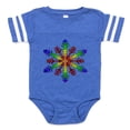thumbnail image 1 of CafePress - Rainbow Stars Snowflake - Cute Infant Baby Football Bodysuit, 1 of 3