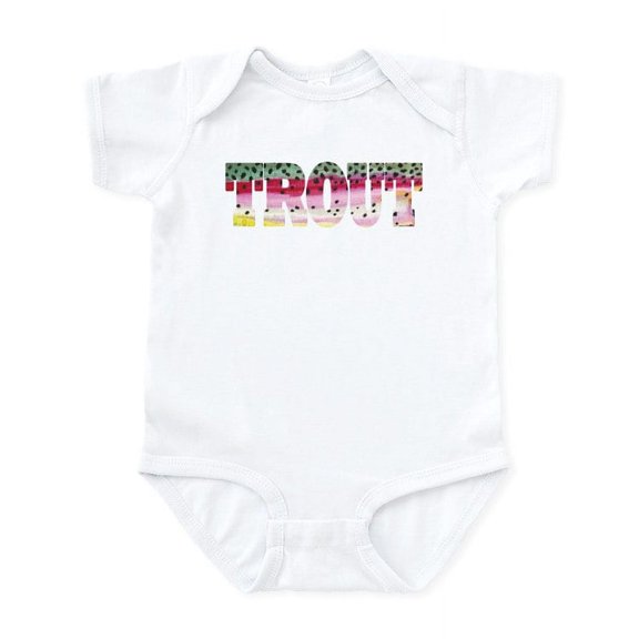 CafePress - Rainbow TROUT Infant Bodysuit - Baby Light Bodysuit, Size Newborn - 24 Months