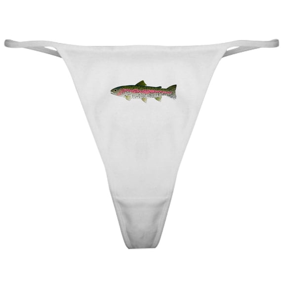 CafePress - Rainbow Trout Stream Classic Thong - Women's Sexy Novelty Thong Panties Underwear