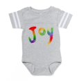 thumbnail image 1 of CafePress - Rainbowjoy - Cute Infant Baby Football Bodysuit, 1 of 3