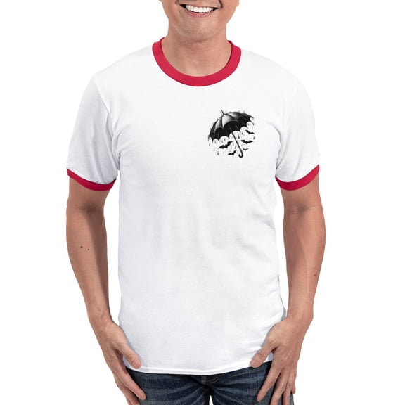 CafePress - Raining Bats Men's Ringer T Shirt - 100% Cotton Ringed T-Shirt
