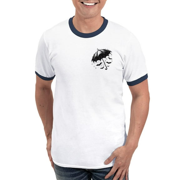 CafePress - Raining Bats Men's Ringer T Shirt - 100% Cotton Ringed T-Shirt
