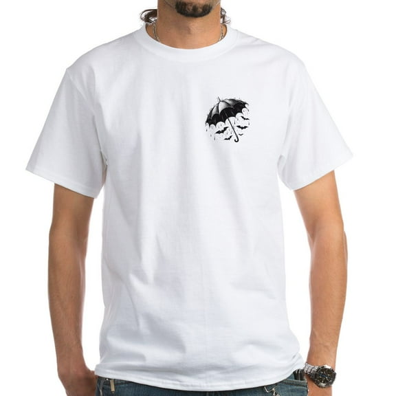 CafePress - Raining Bats Men's Value T Shirt - Men's White Classic Cotton T-Shirts