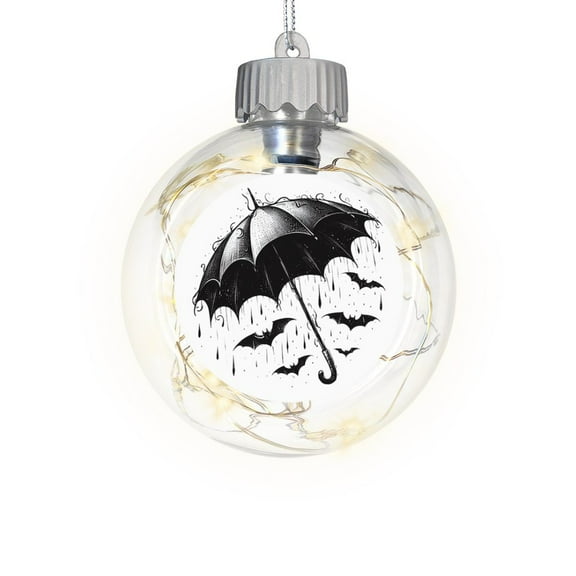 CafePress - Raining Bats - Sparkle Fairy Lights Ornament Ball