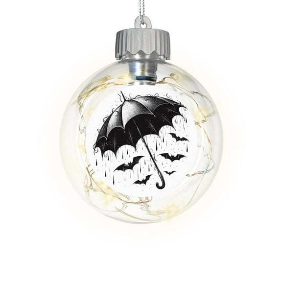 CafePress - Raining Bats - Sparkle Fairy Lights Ornament Ball