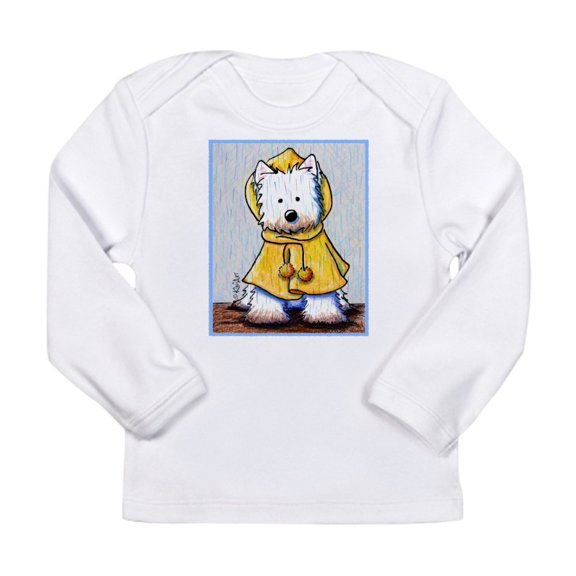 CafePress - Rainy Day Westie Long Sleeve Infant T Shirt - Long Sleeve Infant T-Shirt