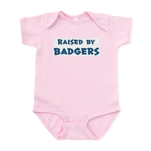 CafePress - Raised By Badgers Infant Bodysuit - Baby Light Bodysuit, Size Newborn - 24 Months