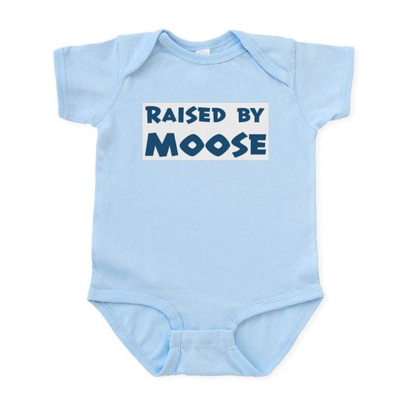 CafePress - Raised By Moose Infant Bodysuit - Baby Light Bodysuit, Size Newborn - 24 Months