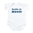 thumbnail image 1 of CafePress - Raised By Moose Infant Bodysuit - Baby Light Bodysuit, Size Newborn - 24 Months, 1 of 4