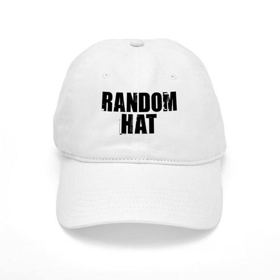 CafePress - Random Hat White - Adjustable 100% Brushed Unisex Casual Cotton Baseball Cap, Beige, 1