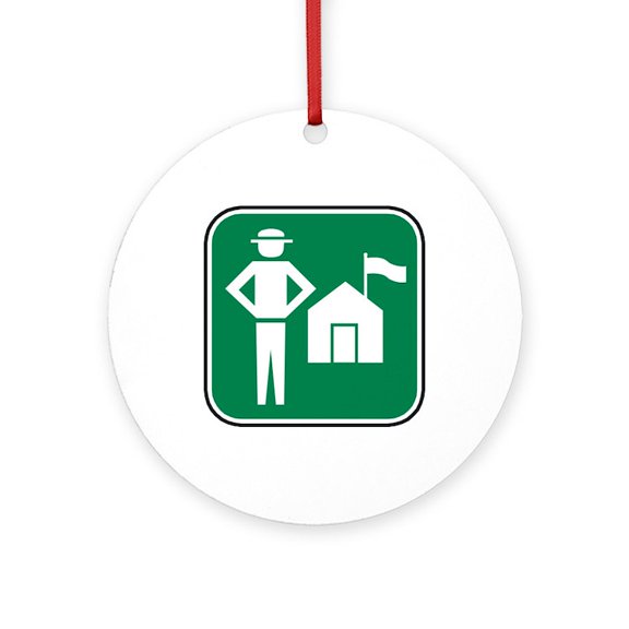 CafePress - Ranger -  Round Wood Ornament 4"
