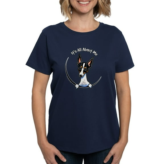CafePress - Rat Terrier IAAM T Shirt - Women's Traditional Fit Dark T-Shirt