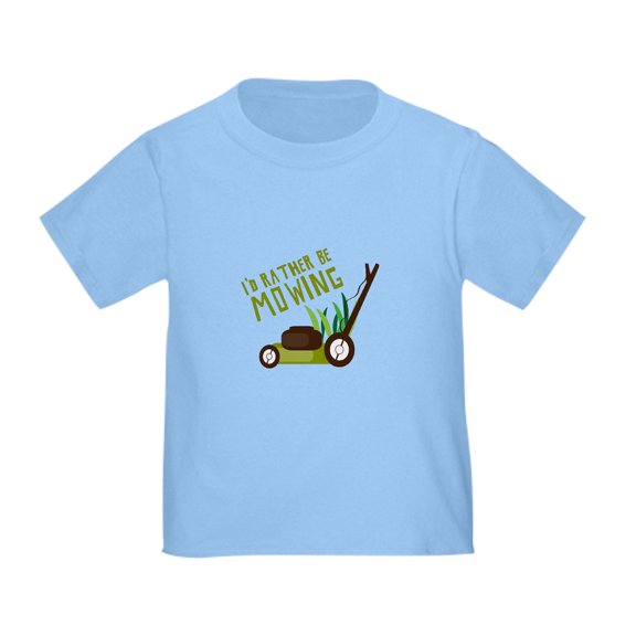 CafePress - Rather Be Mowing T Shirt - Cute Toddler T-Shirt, 100% Cotton