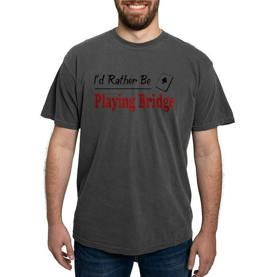 CafePress - Rather Be Playing Bridge T Shirt - Mens Comfort Colors Shirt