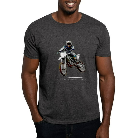 CafePress - Rather Be Playing In The Dirt With A Motorbike Dar - Men's Classic Graphic Cotton T-Shirt