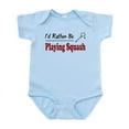 thumbnail image 1 of CafePress - Rather Be Playing Squash Infant Bodysuit - Baby Light Bodysuit, Size Newborn - 24 Months, 1 of 4