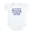 thumbnail image 1 of CafePress - Rather Be Racing With Dad2 Body Suit - Baby Light Bodysuit, Size Newborn - 24 Months, 1 of 4