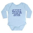 thumbnail image 1 of CafePress - Rather Be Racing With Dad2 Body Suit - Long Sleeve Cotton Baby Bodysuit, 1 of 4