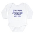 thumbnail image 1 of CafePress - Rather Be Racing With Dad2 Body Suit - Long Sleeve Cotton Baby Bodysuit, 1 of 4